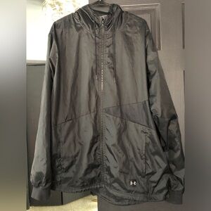 Under Armour Men's Black Windbreaker Jacket
Size XXL